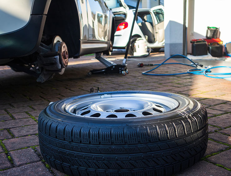 Changement de pneus à domicile